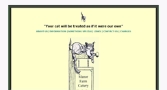 Desktop Screenshot of manorfarmcattery.com