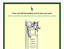 Tablet Screenshot of manorfarmcattery.com